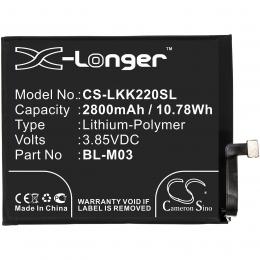 Baterie LG LMK200BMW BL-M03 s kapacitou 2800 mAh