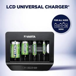 Varta LCD Univerzální AA/AAA/C/D/9V nabíječka 57688