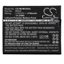 Standardní baterie Xiaomi Note 2 BM48 s kapacitou 3700 mAh