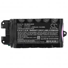 Baterie Shark IX140 XFBT620 s kapacitou 2500 mAh