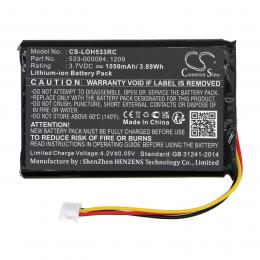 Baterie pro Logitech Harmony Touch 1209 s kapacitou 1050 mAh