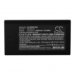 Baterie Sonel KT-670 WAAKU18 s kapacitou 2600 mAh