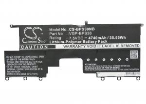 Baterie pro Sony VAIO Pro 13 VGP-BPS38 s kapacitou 4740 mAh