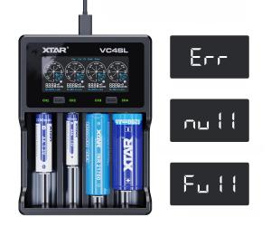Nabíječka VC4SL Xtar Li-Ion NiMH 18650 21700 AA AAA USB-C