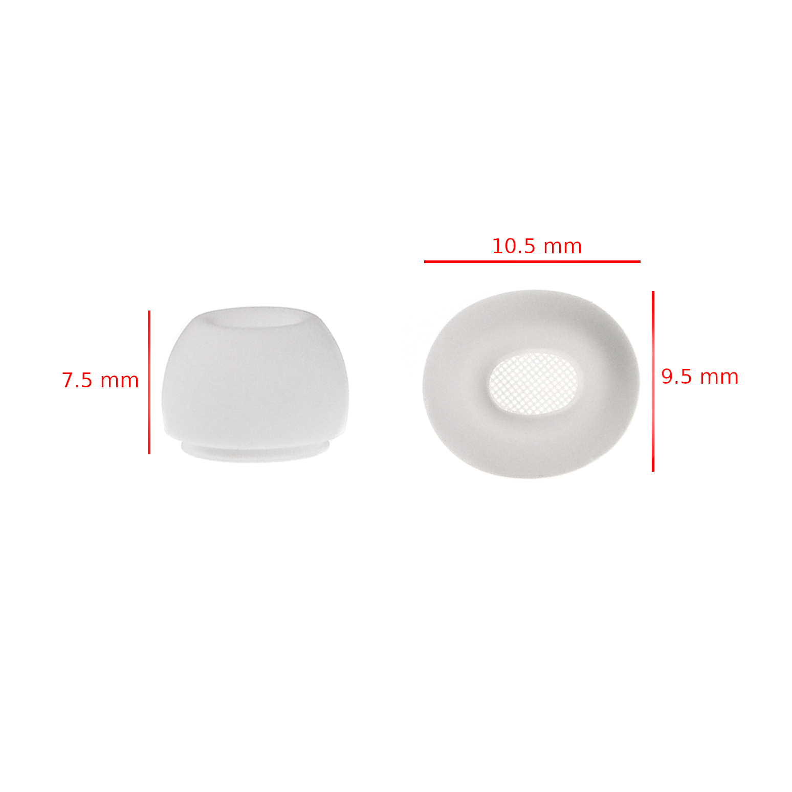 Gumki do Airpods Pro 3 XS białe