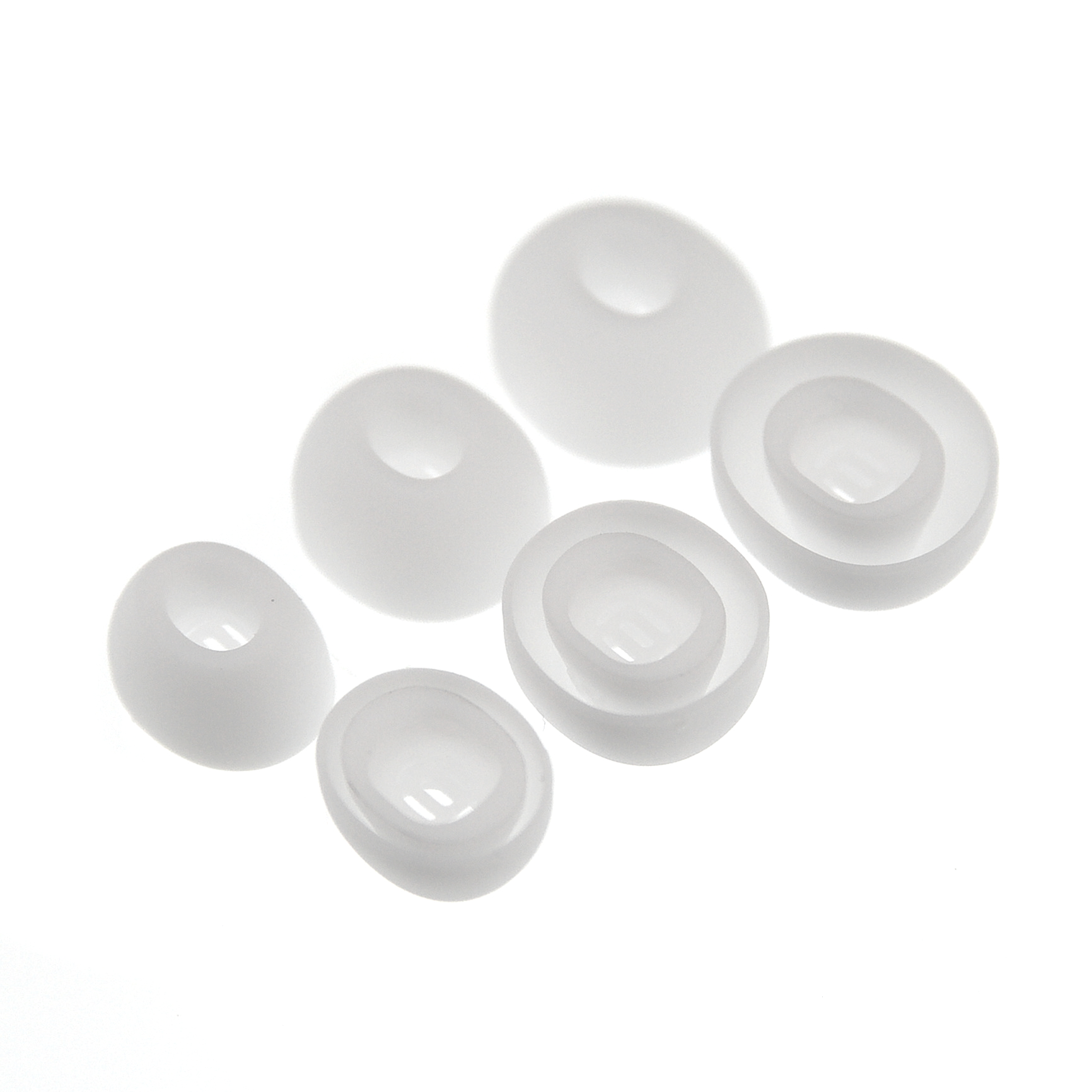 Gumki do Huawei FreeBuds 7i S,M,L mleczno-białe