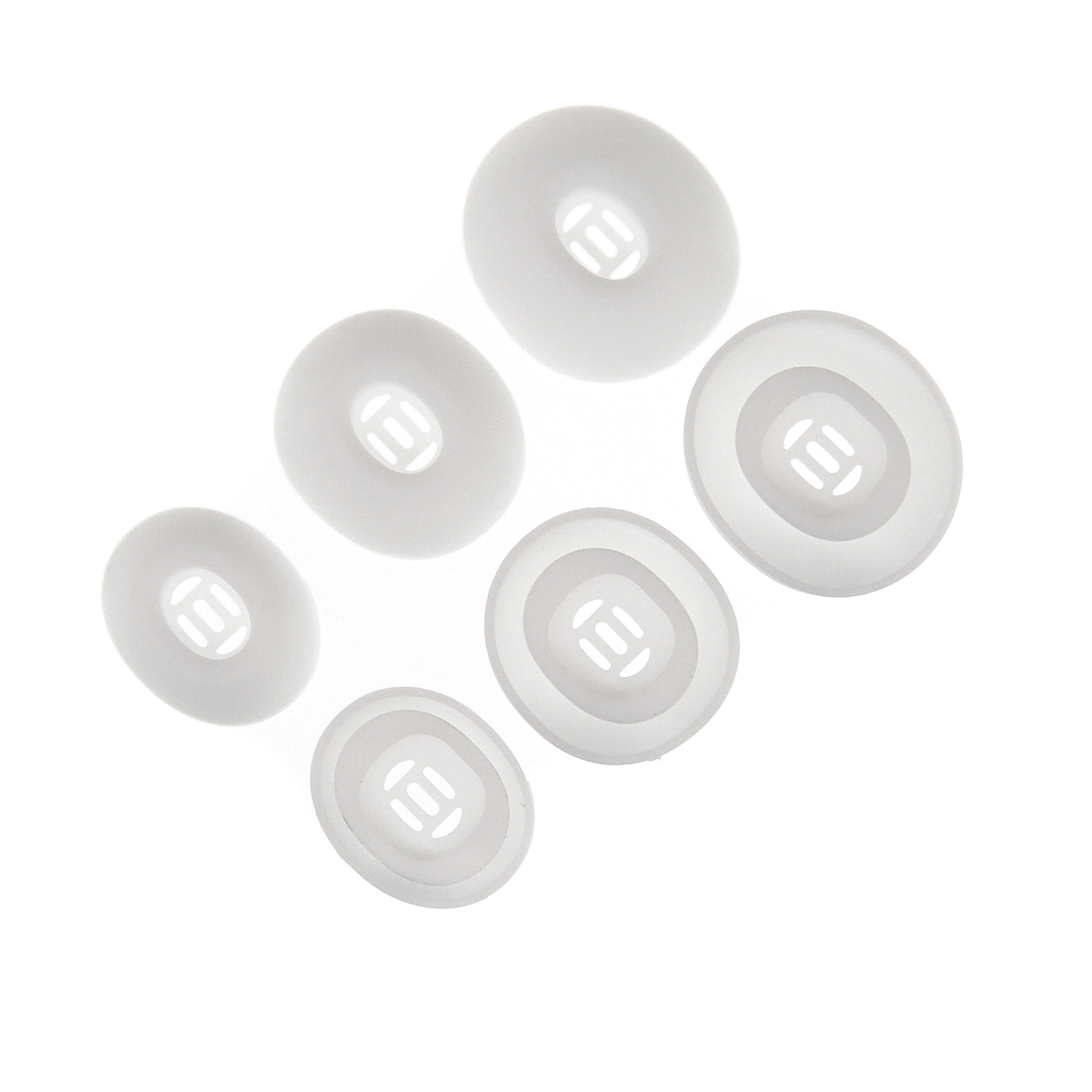 Gumki do Huawei FreeBuds 7i S,M,L mleczno-białe