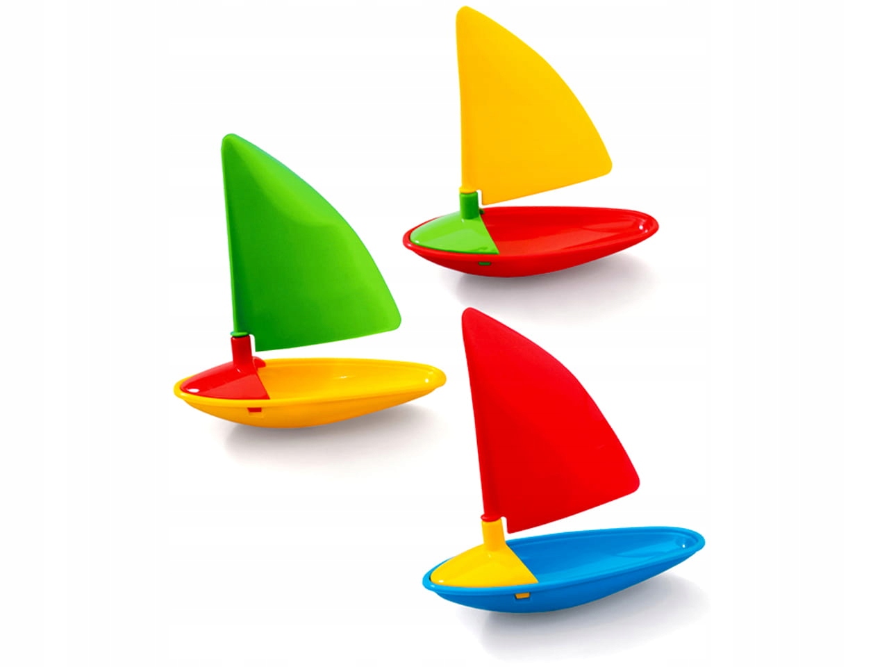 Zestaw 3 Żaglówek Marioinex Zabawka Wodna do Kąpieli i Basenu