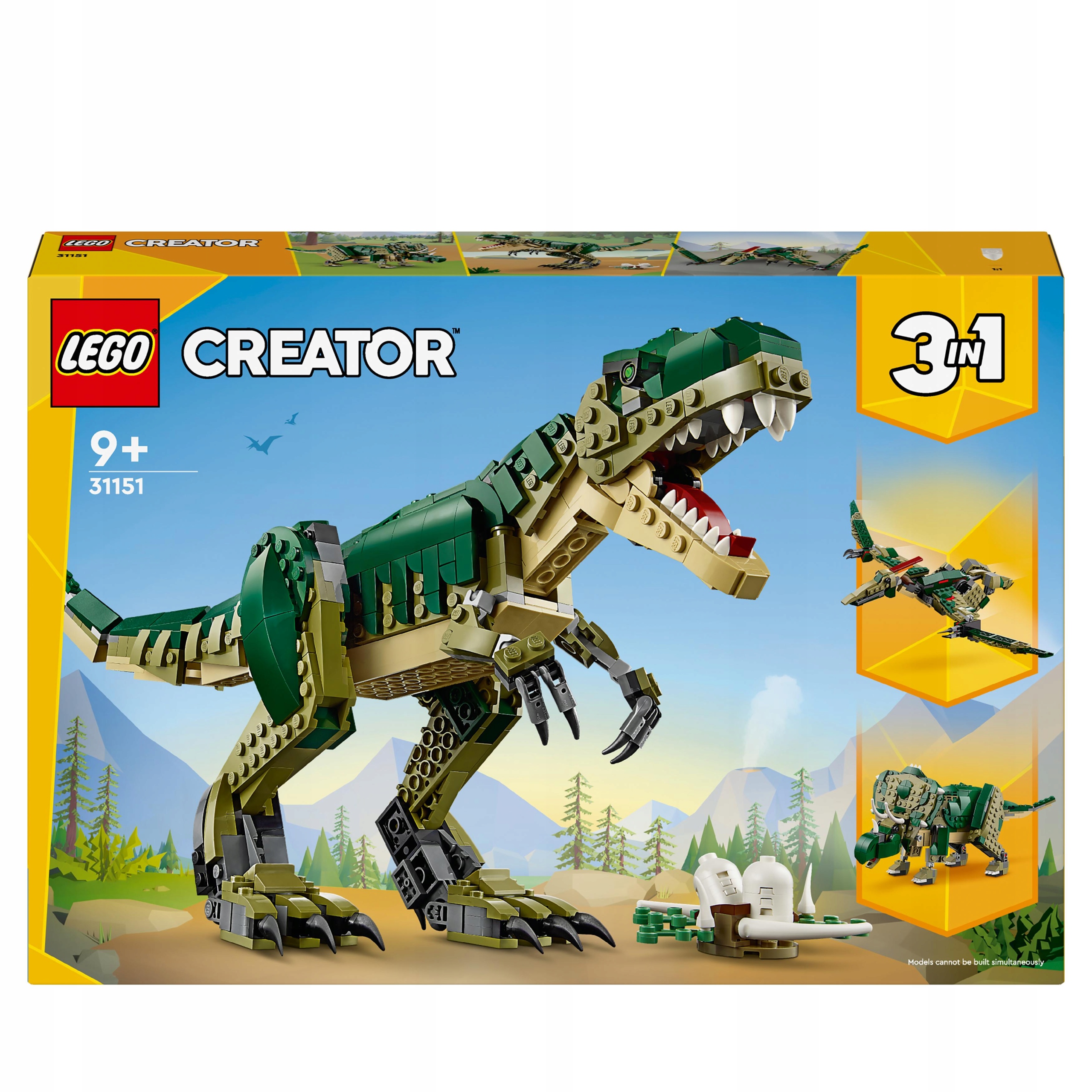 LEGO Creator 3 w 1 Tyranozaur 9+