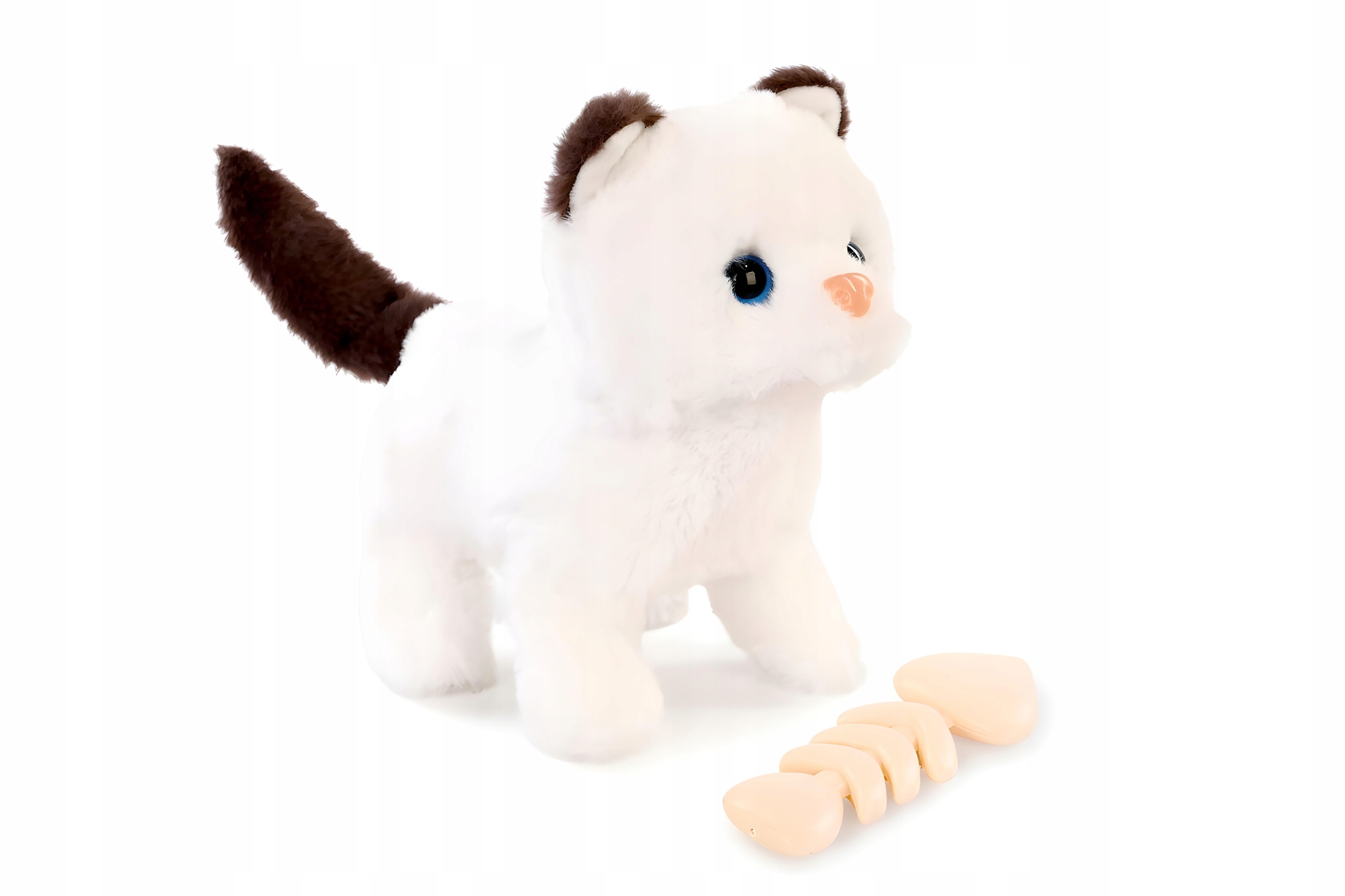 Kotek pluszak interaktywny - miauczy, wydaje odgłosy, maskotka dla dzieci