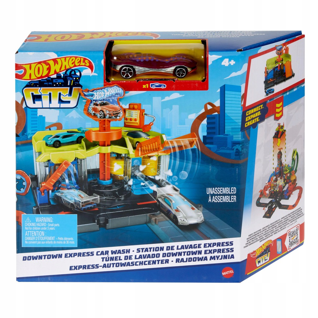 Hot Wheels City Rajdowa Myjnia HDR24 HDR27 zestaw tor z autkiem