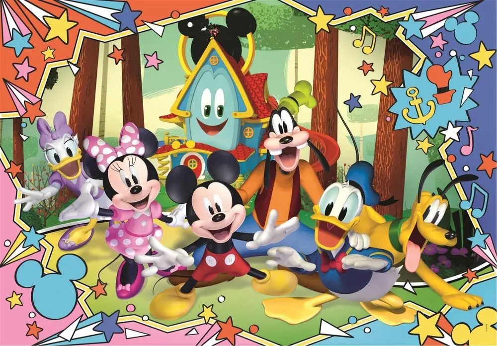 Puzzle 30 super kolor mickey, clementoni +3 lata