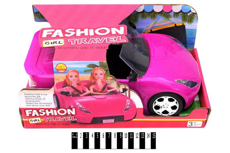 Samochód Kabriolet Dla Lalek Różowy