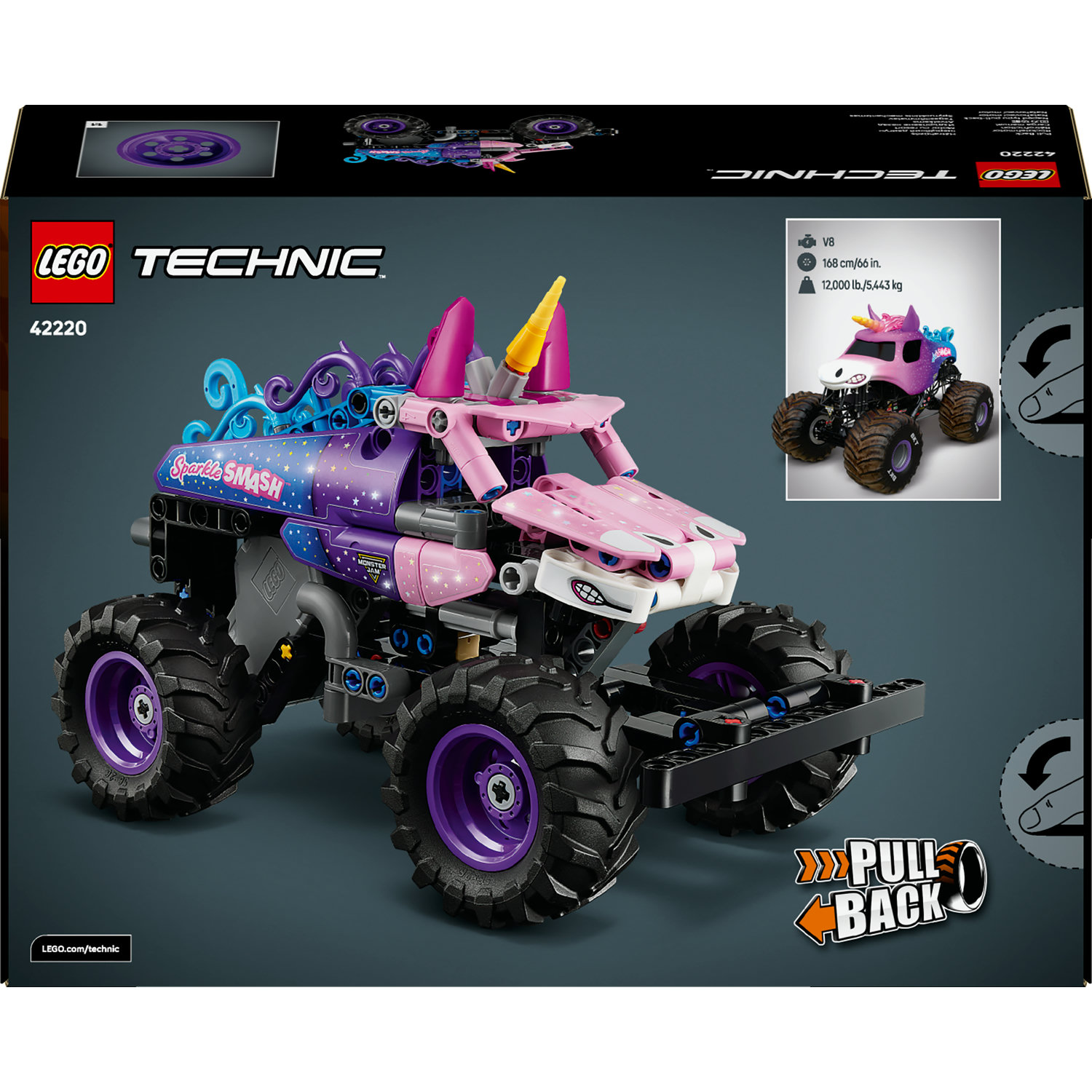 LEGO Technic 42220 Monster Jam Sparkle katalog 2026 7+