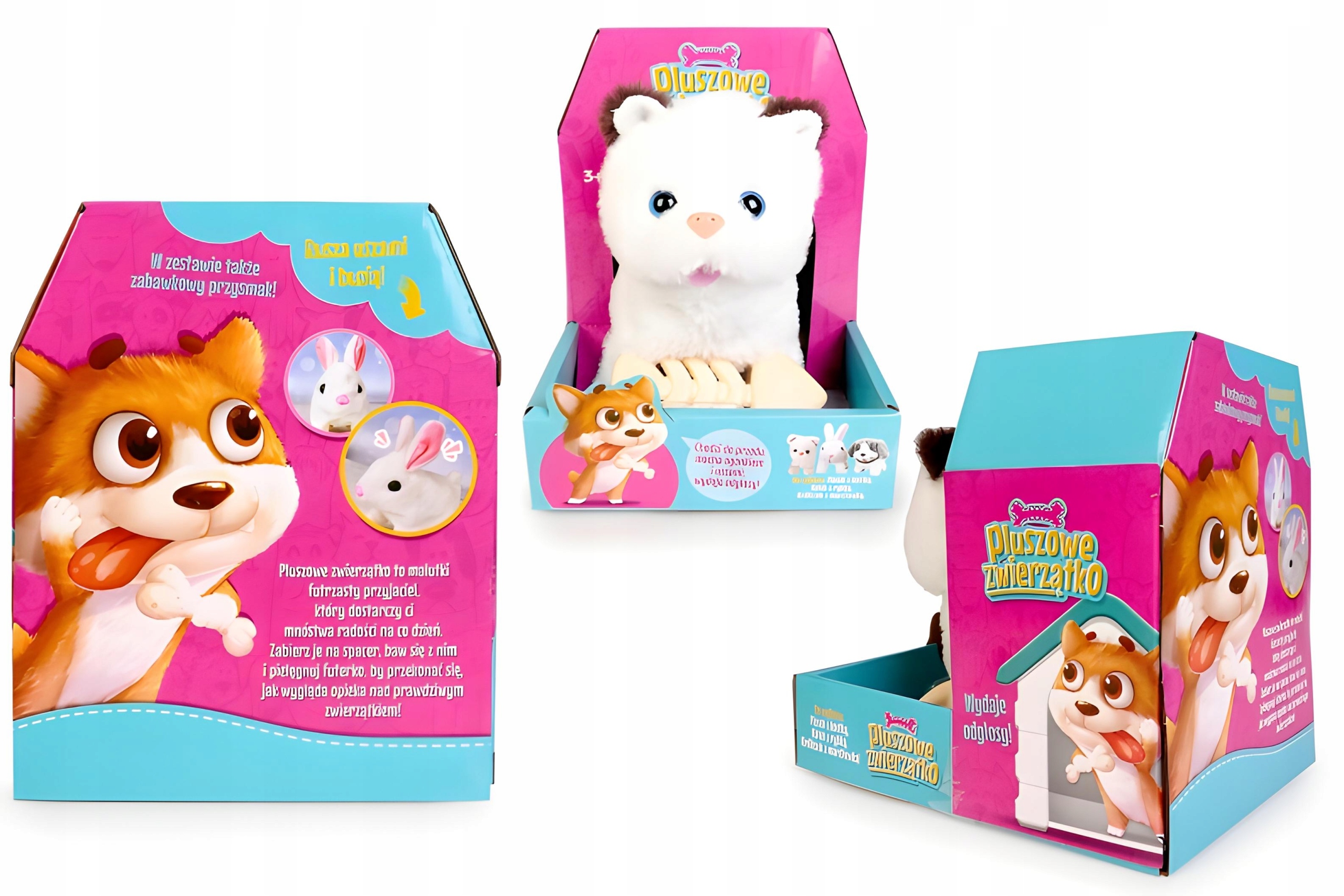 Kotek pluszak interaktywny - miauczy, wydaje odgłosy, maskotka dla dzieci