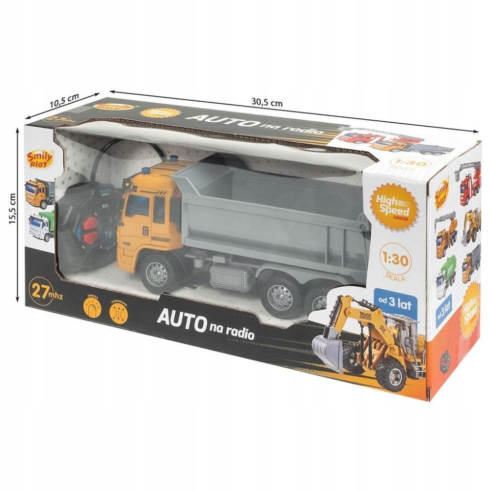 Wywrotka RC Zdalnie Sterowana Pojazd Budowlany Auto Na Radio Światła