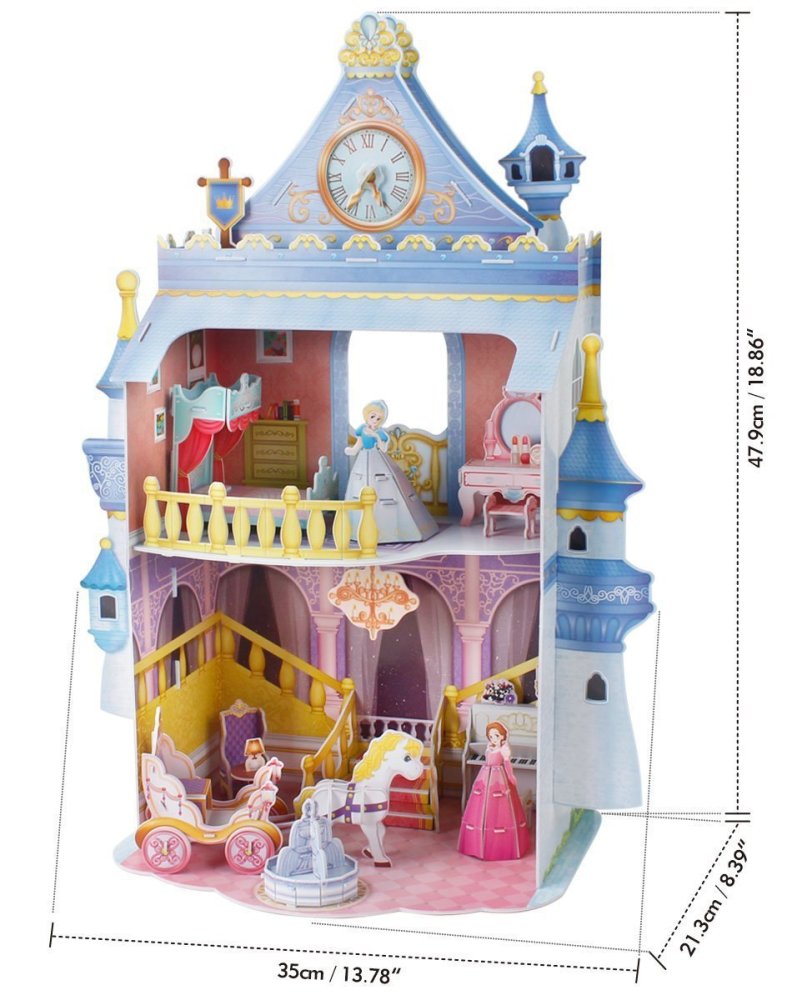 Puzzle 3D Domek dla lalek Fairytale Cast