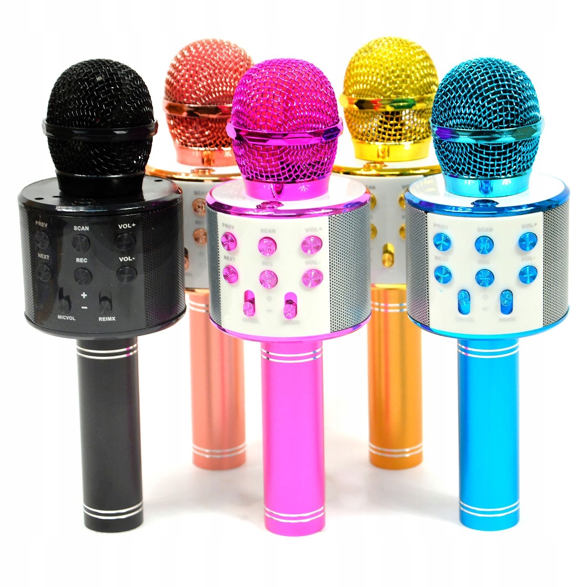 Mikrofon Bezprzewodowy Karaoke Ws-858 Różowy