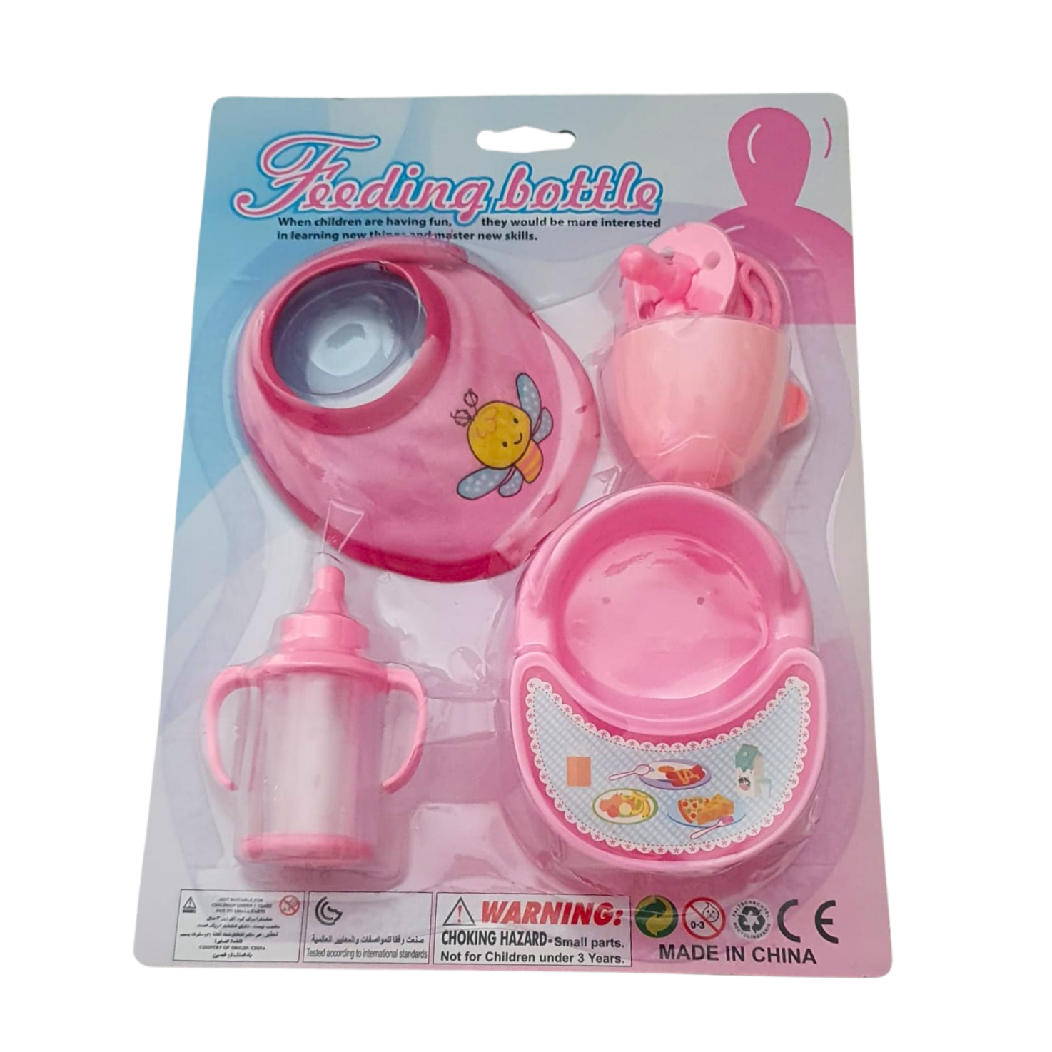 Akcesoria dla lalek Bobas magiczna butelka + smoczek 5elem. Adar