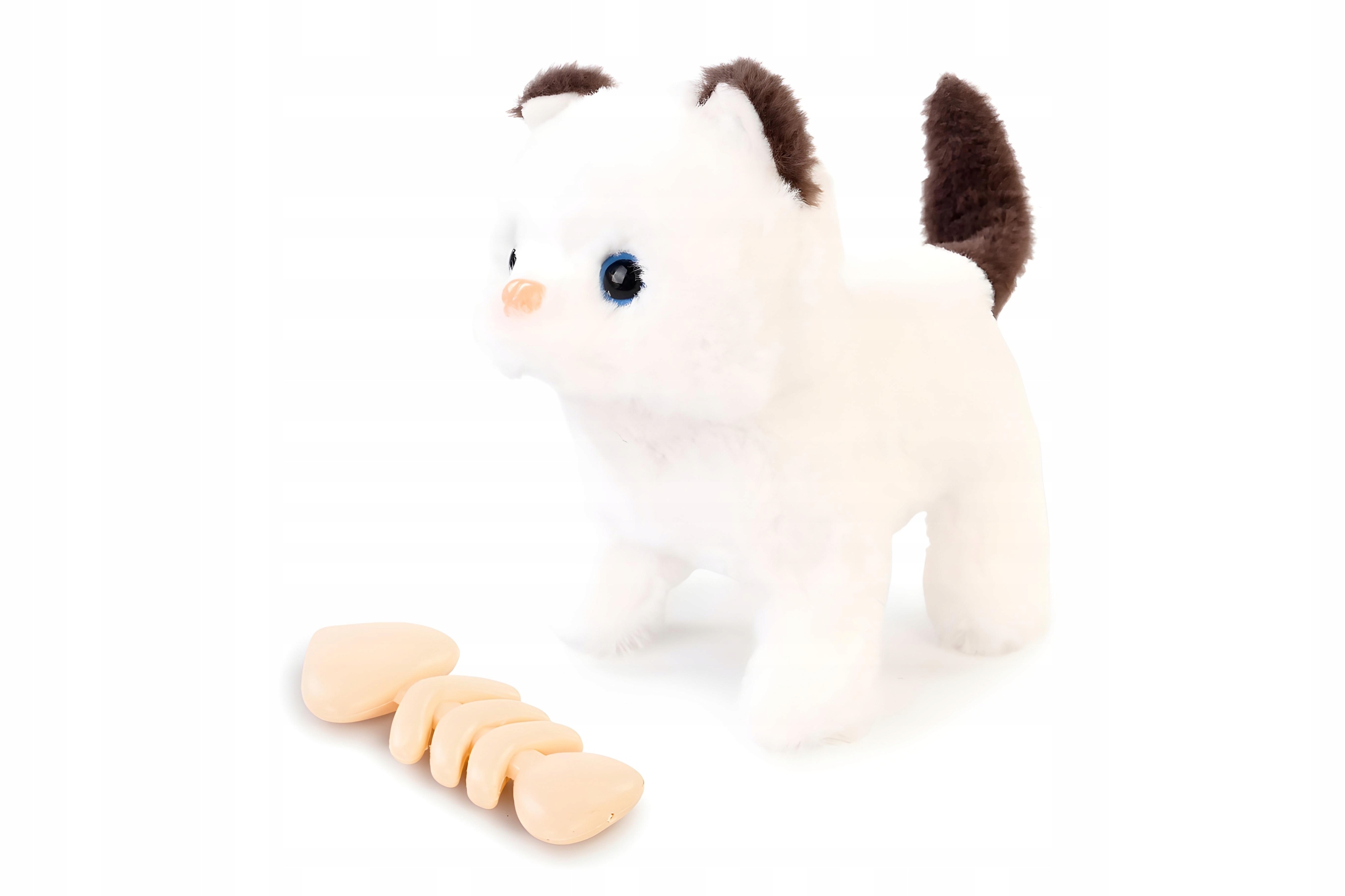 Kotek pluszak interaktywny - miauczy, wydaje odgłosy, maskotka dla dzieci