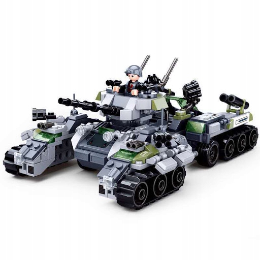 Klocki - Pojazd wojskowy 123 elementy Sluban B0793C