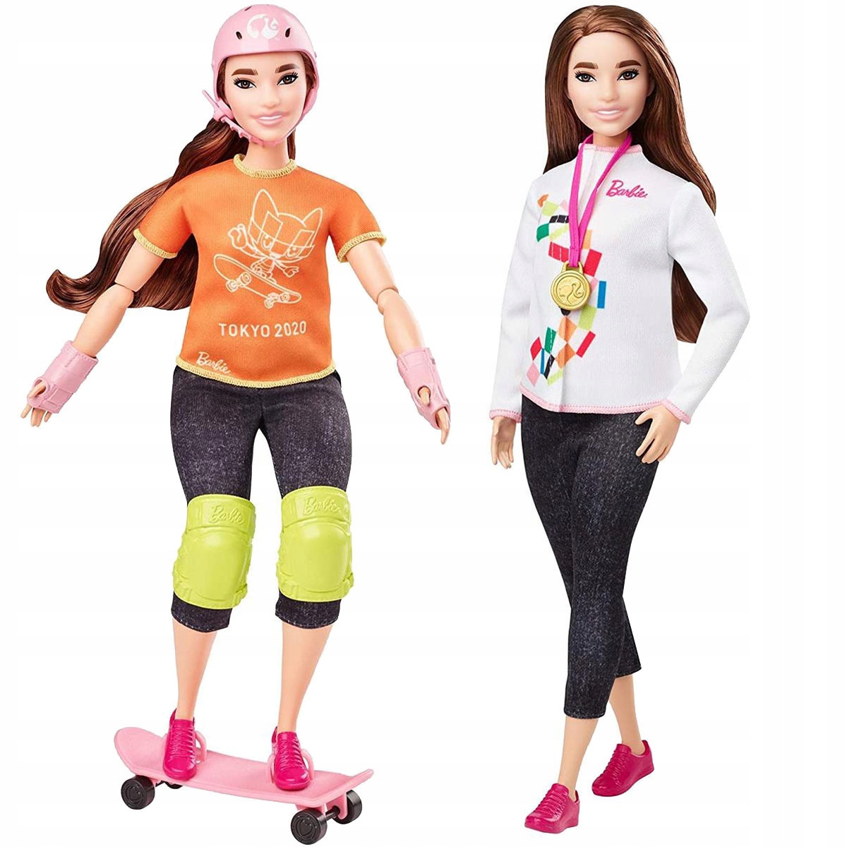 Lalka Barbie Olimpijka + Deskorolka 30 Cm