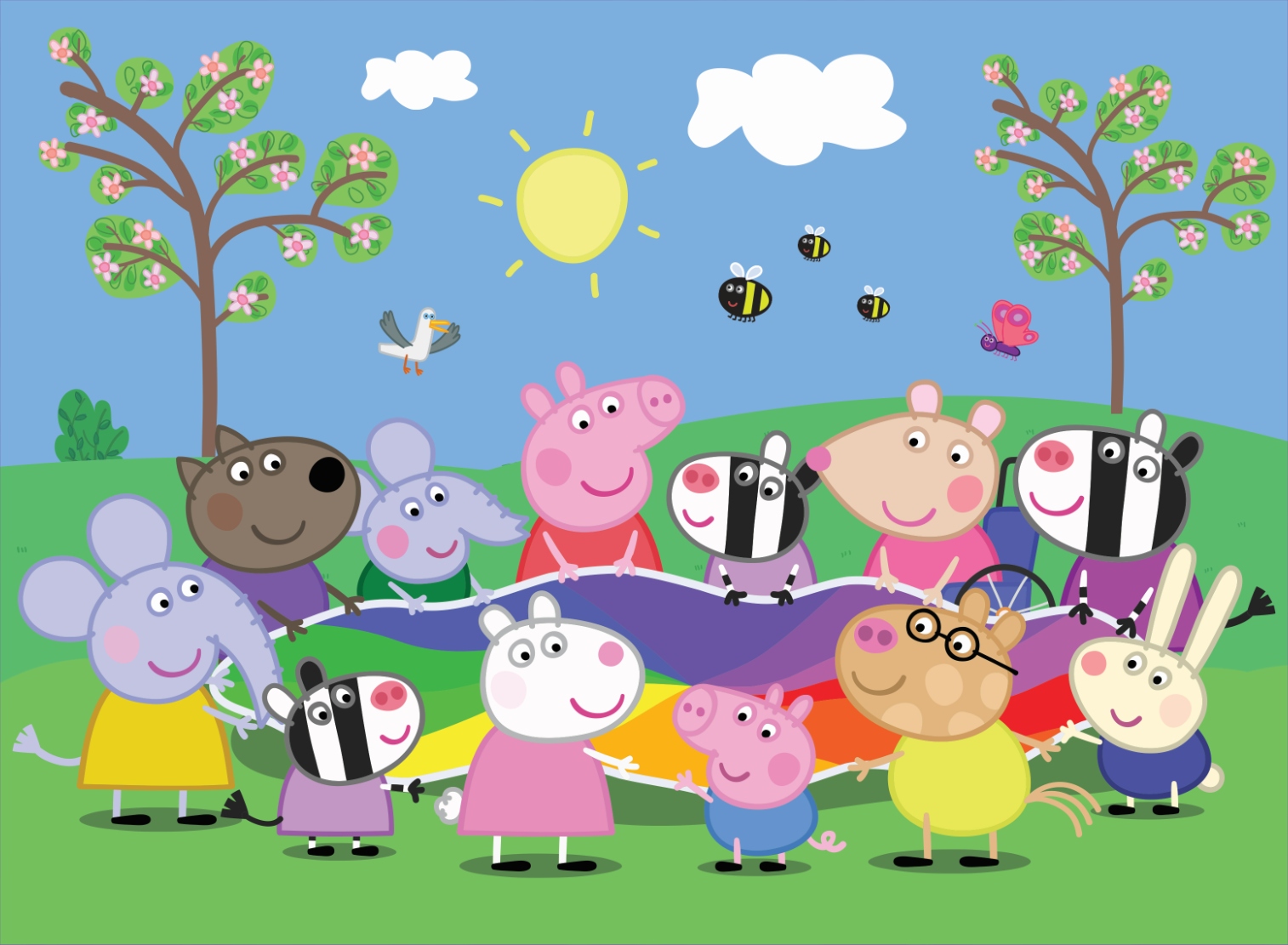 Puzzle 2w1 memos Radosne chwile ze Świnką