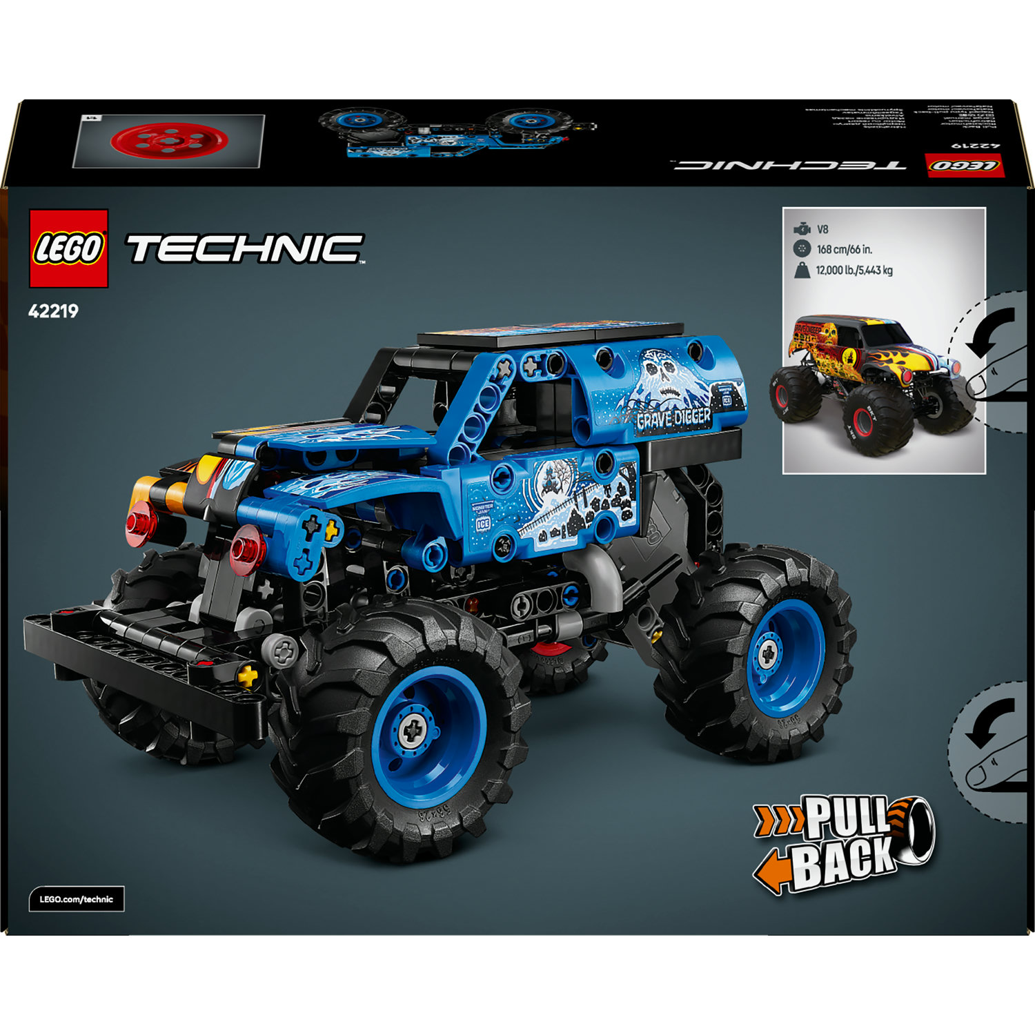 LEGO Technic 42219 Monster Jam Grave Digger katalog 2026 7+