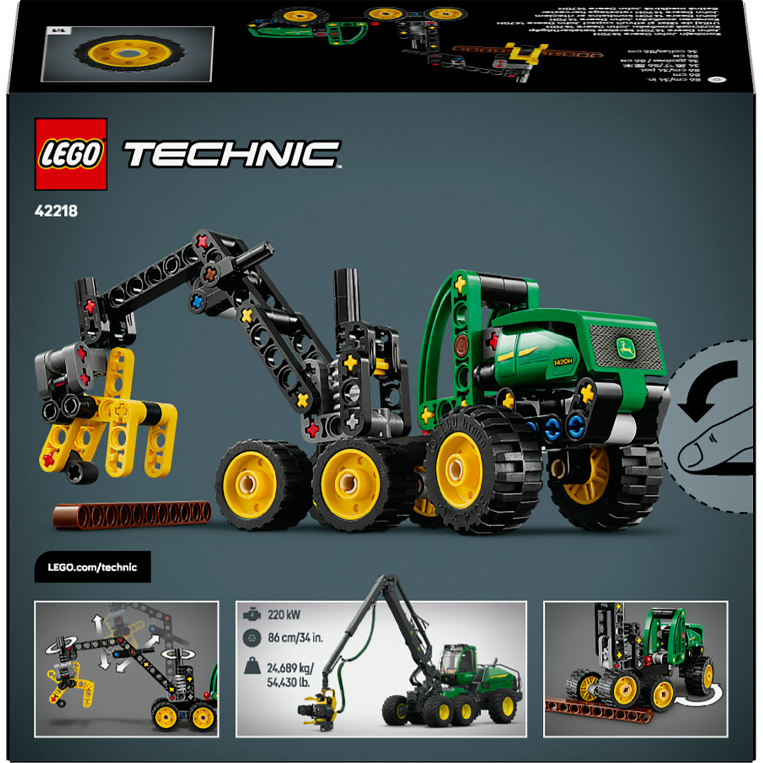 LEGO Technic 42218 Harwester John Deere katalog 2026 7+