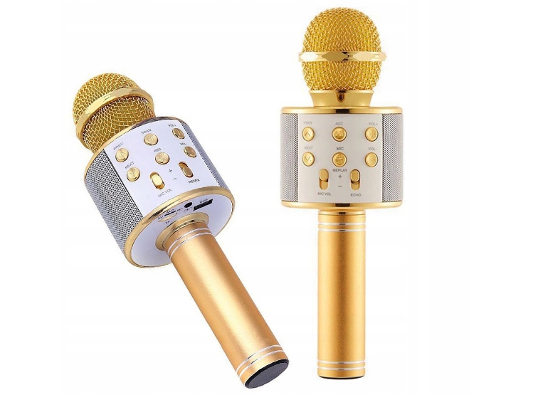 Mikrofon Bezprzewodowy Karaoke Ws-858 Różowy