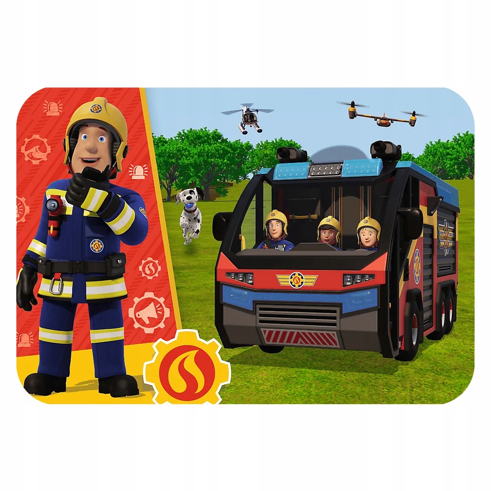 Puzzle drewniane 24 elementy Niesamowity Strażak TREFL +3