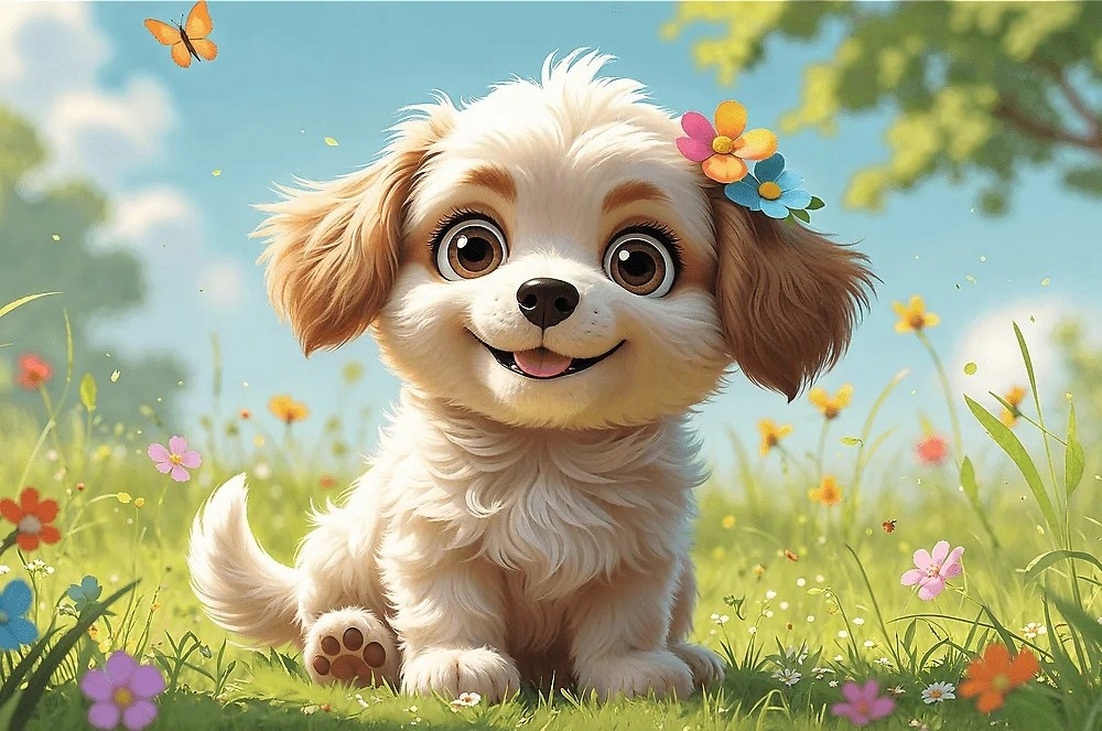 Puzzle 60 elementów Szczeniaczkiem być! 17408 Trefl Piesek