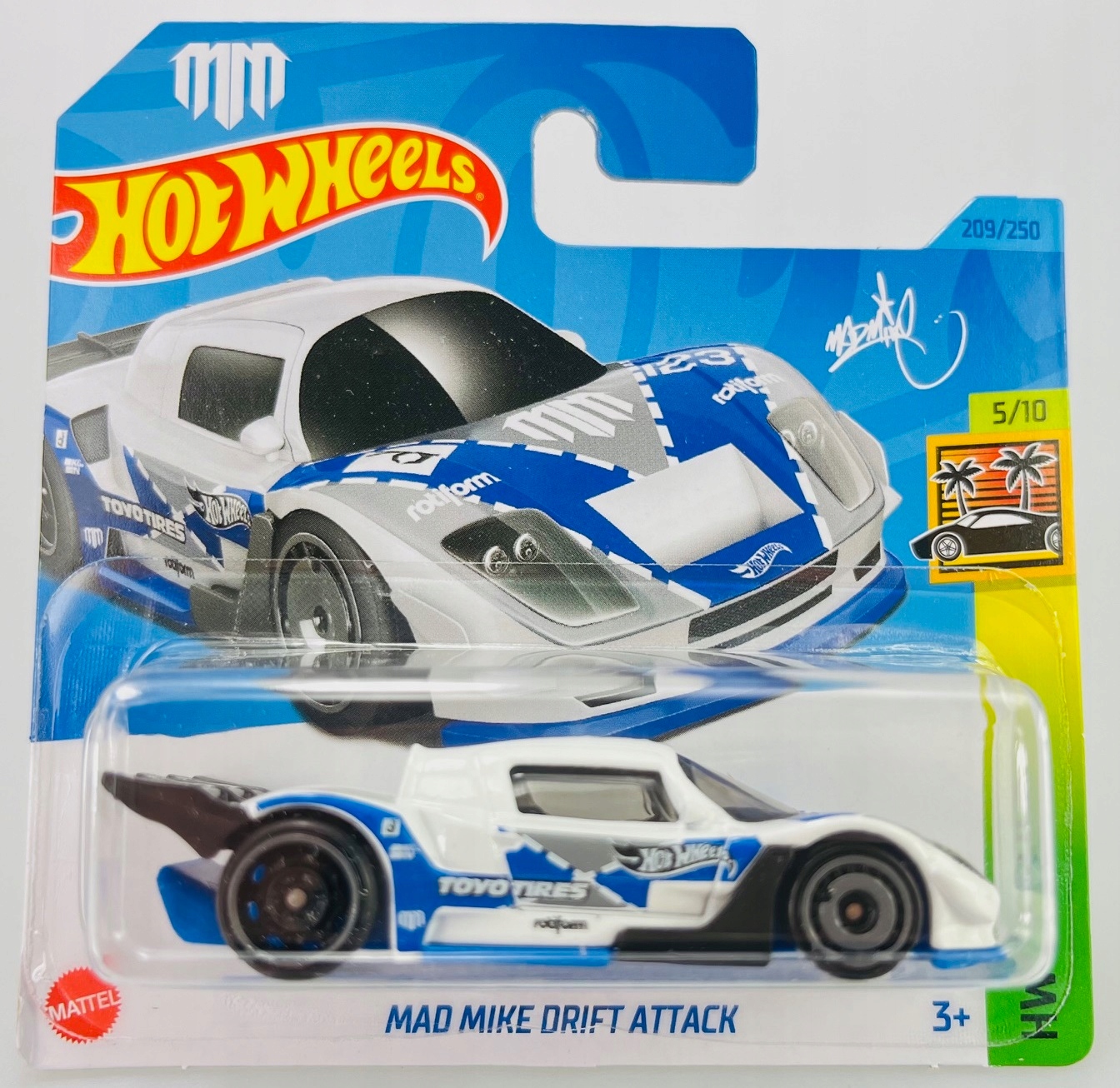HOT WHEELS 2023 MAD MIKE DRIFT ATTACK HKG56 209/250 HW EXOTICS 5/10