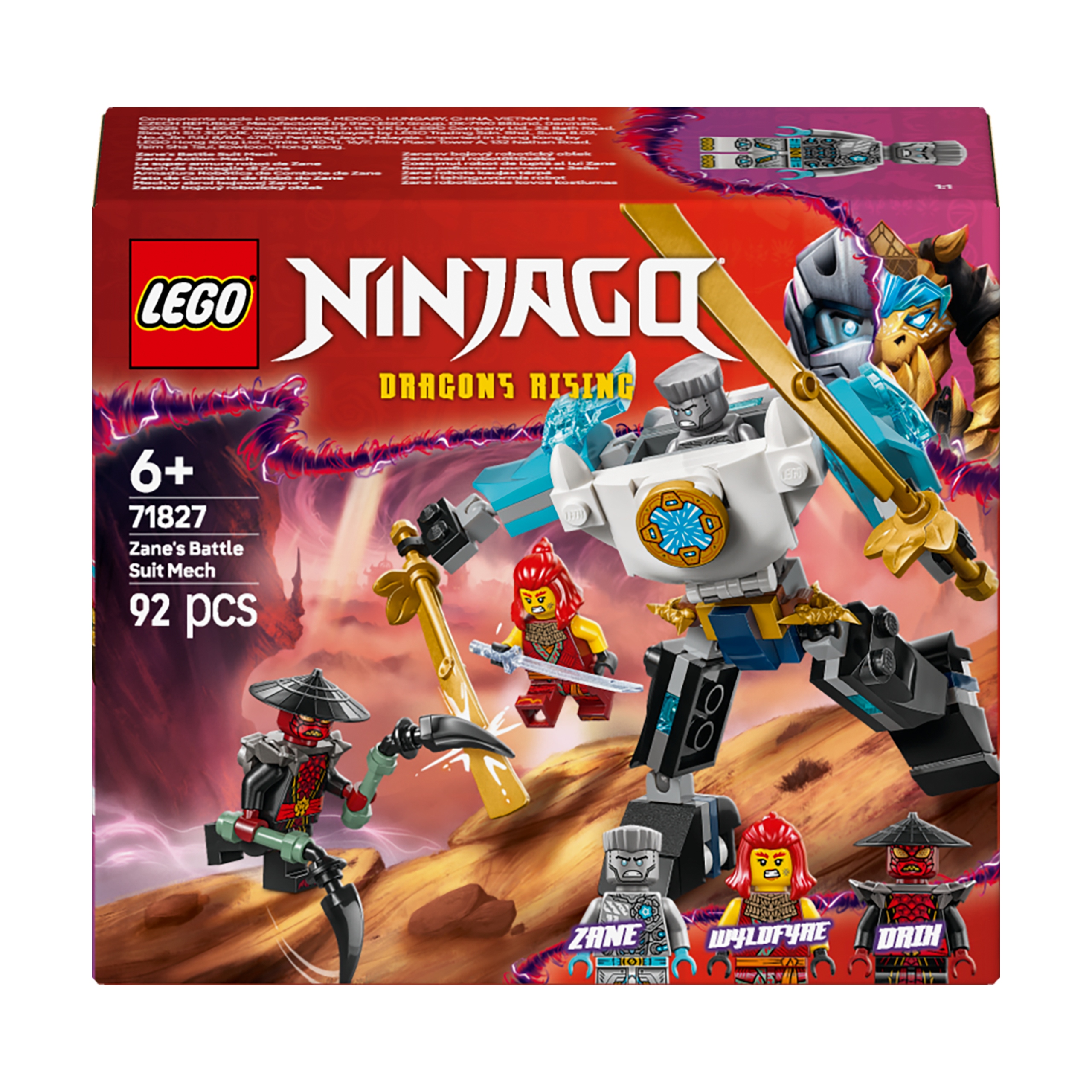 Zestaw LEGO Ninjago 71827 Mech w zbroi bojowej Zane'a