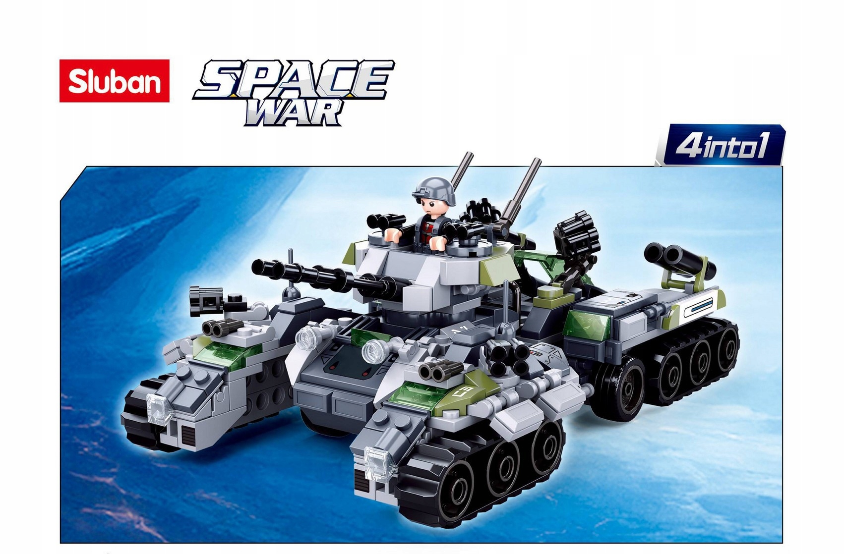 Klocki - Pojazd wojskowy 123 elementy Sluban B0793C