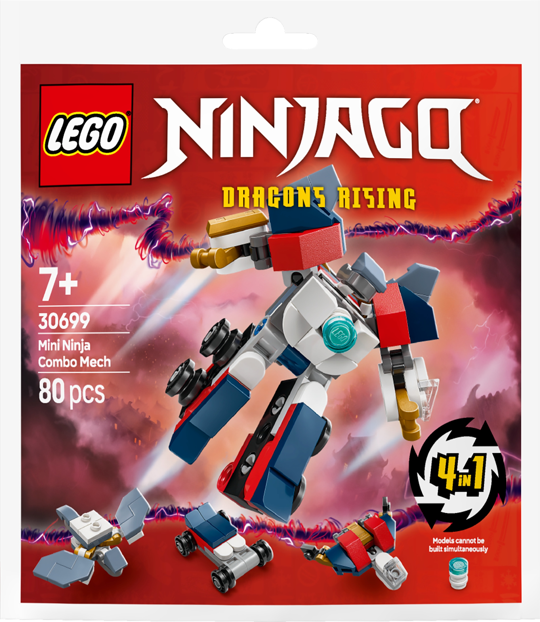 LEGO Klocki Ninjago 30699 Wielofunkcyjny minimech ninja 7+ (80 elementów)