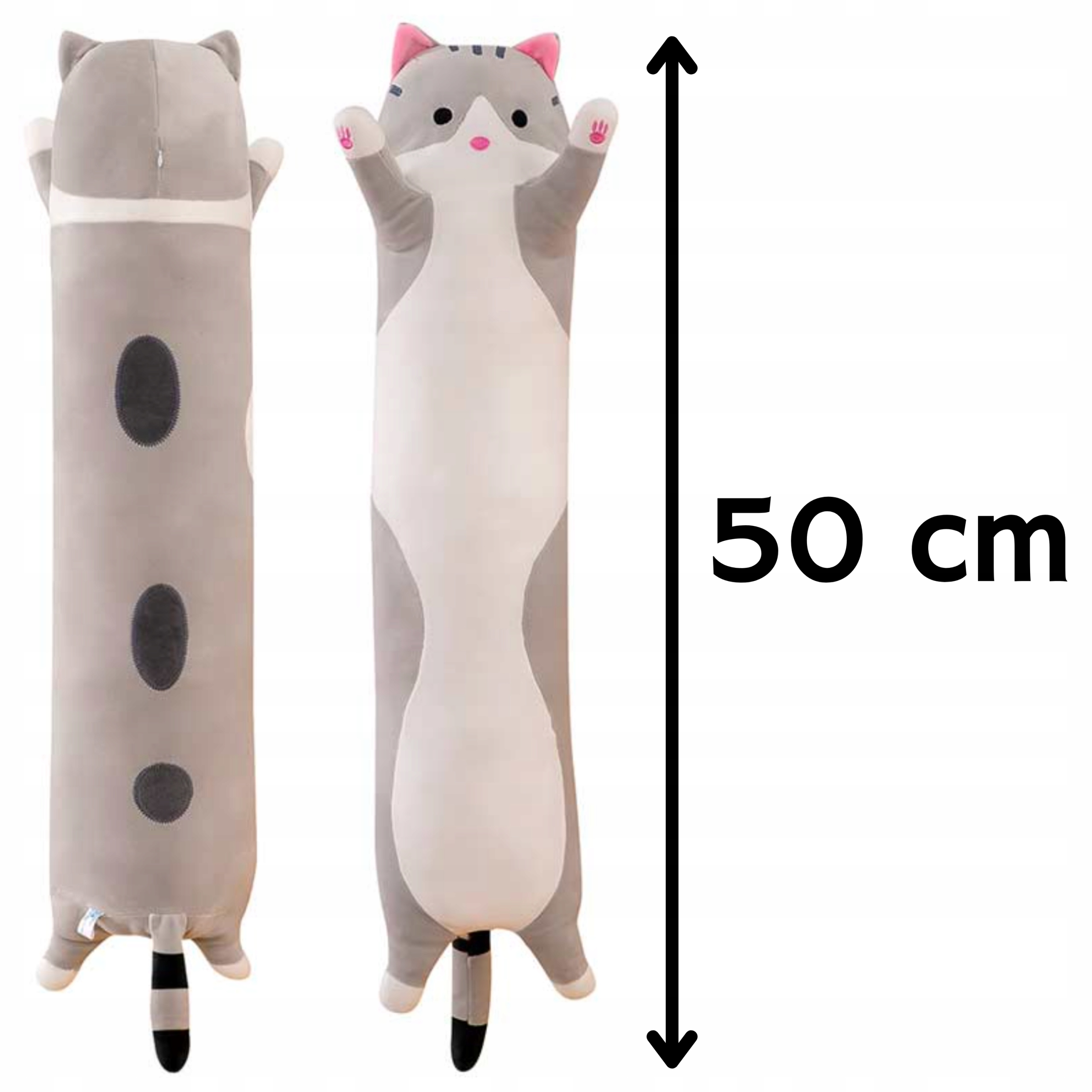 KOT 50 CM PLUSZOWY KOTEK MASKOTKA KOT 50 CM DŁUGI