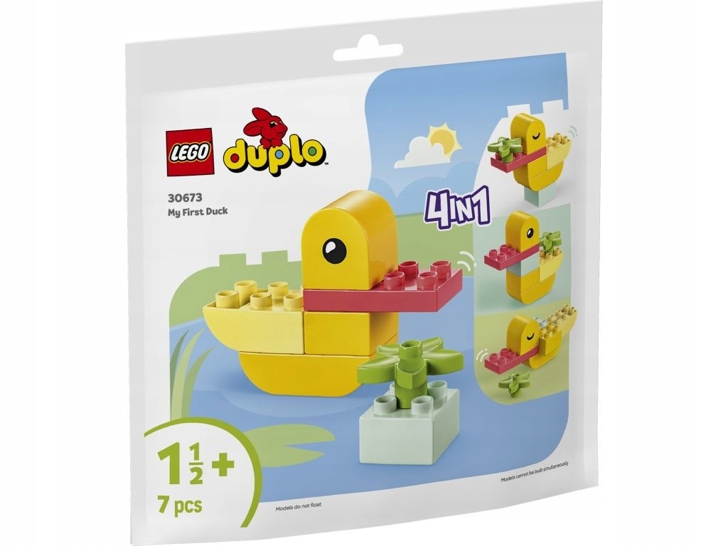 Klocki Lego Duplo 4 w1 Moja pierwsza kaczuszka +18miesięcy -7elementów