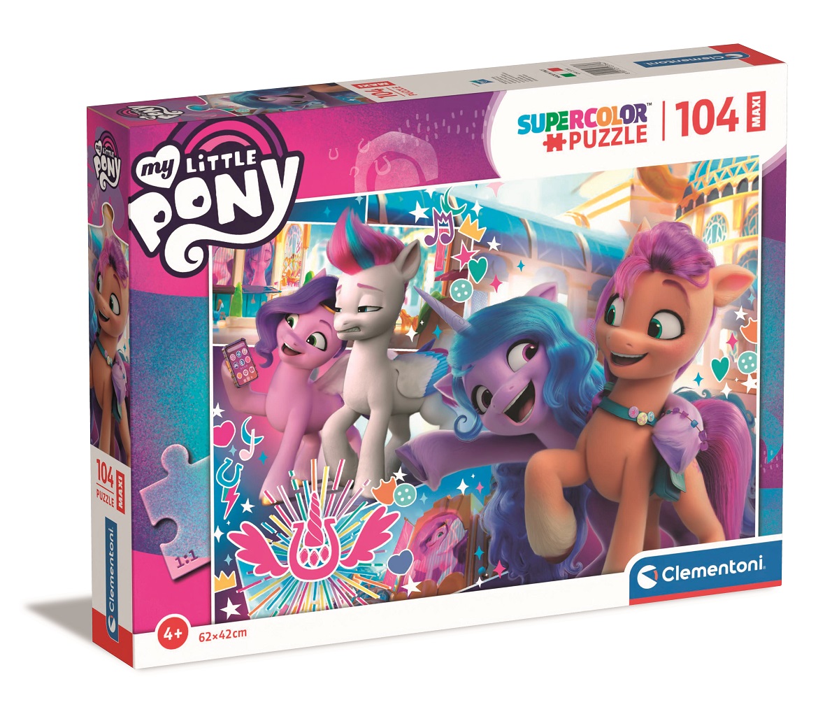 PUZZLE 104 MAXI MY LITTLE PONY CLEMENTONI 23764