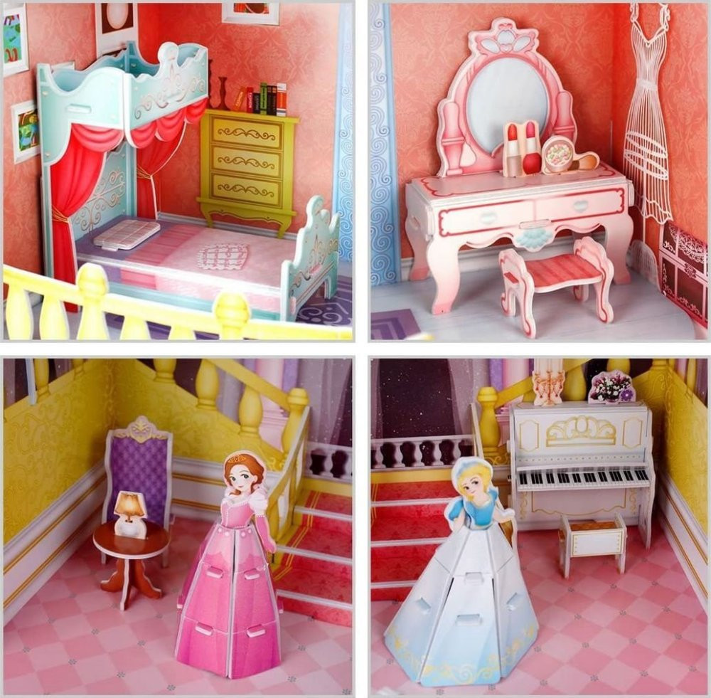 Puzzle 3D Domek dla lalek Fairytale Cast