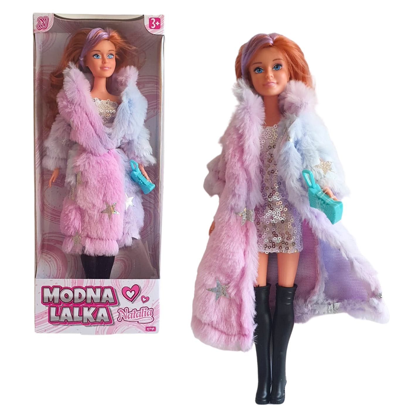 Lalka Modna Natalia W Kożuszku 29Cm