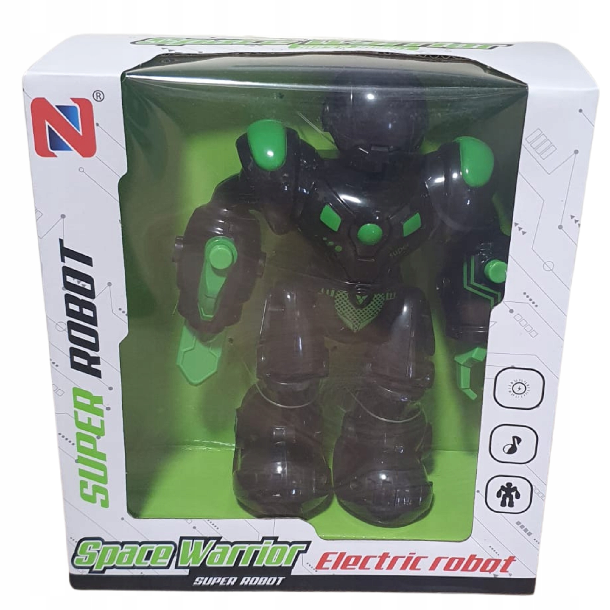 Robot Super Warrior dźwięk, świeci 19cm