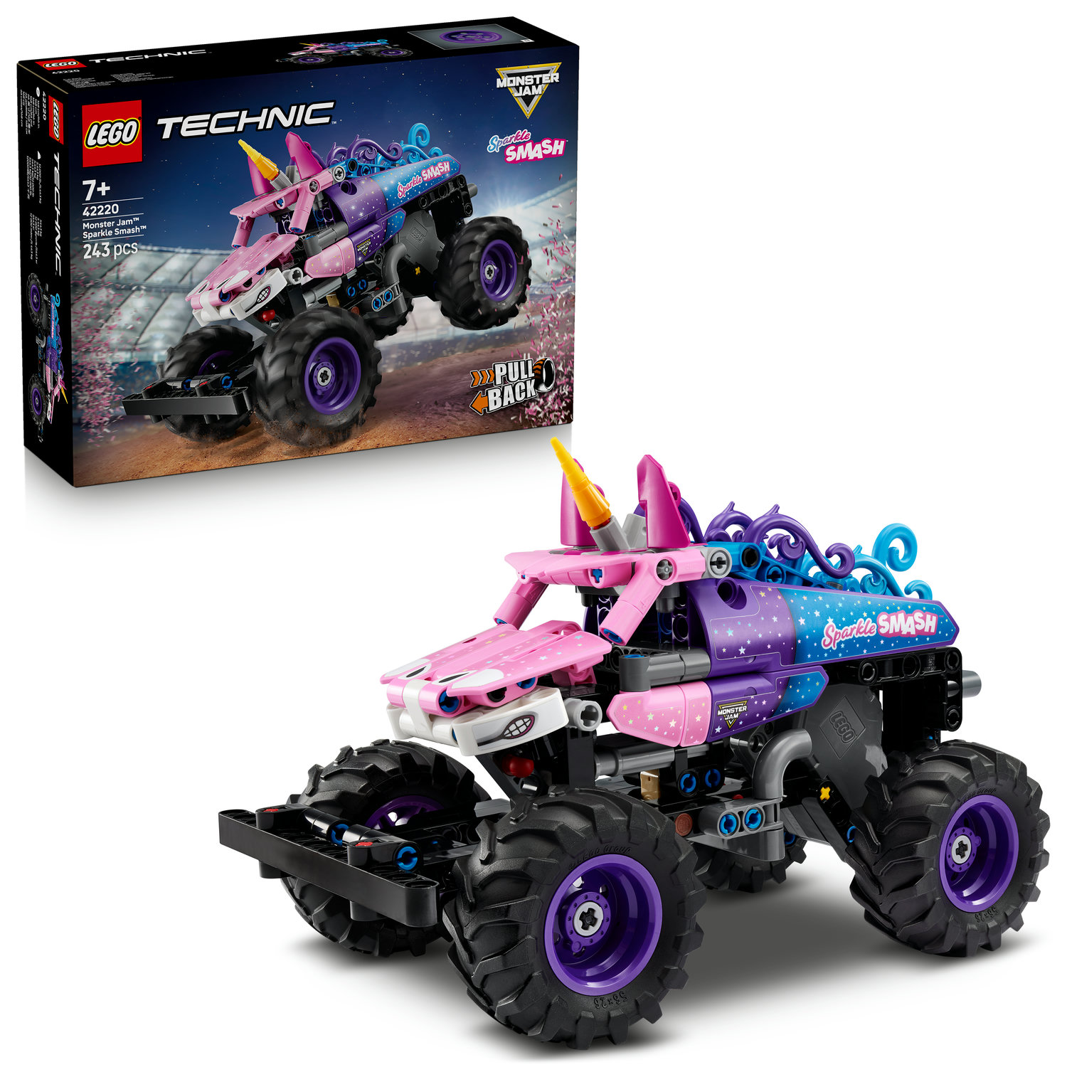 LEGO Technic 42220 Monster Jam Sparkle katalog 2026 7+