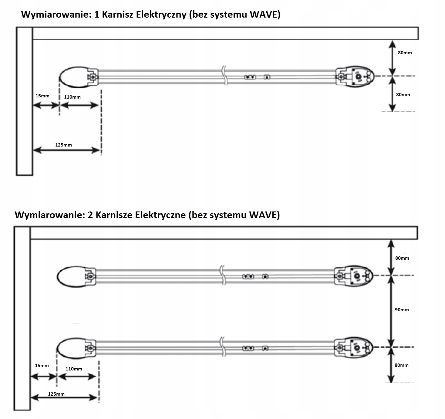 Karnisz Elektryczny SOMFY Movelite 35 651-700 cm.