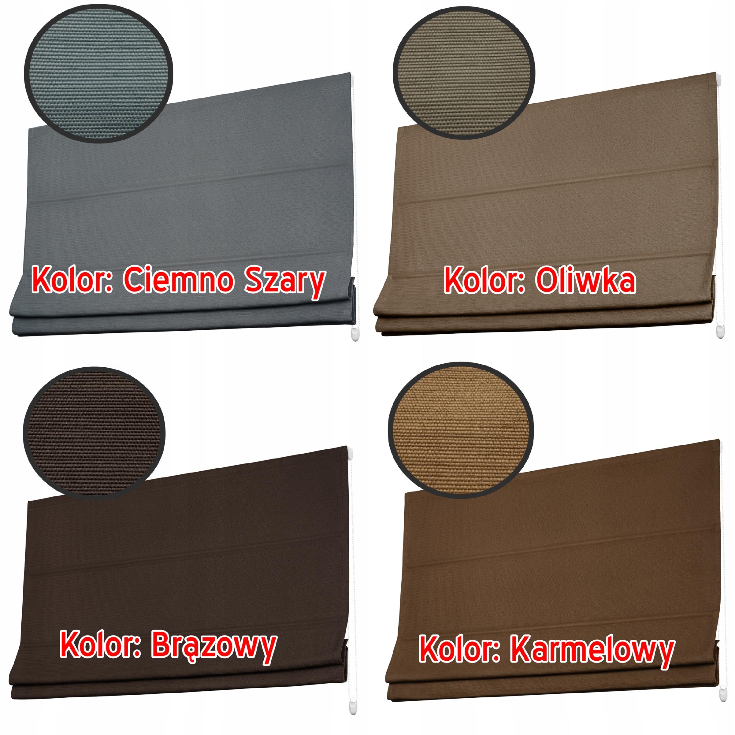 Roleta Rzymska Kompletna 14 Kolorów 60 x 200