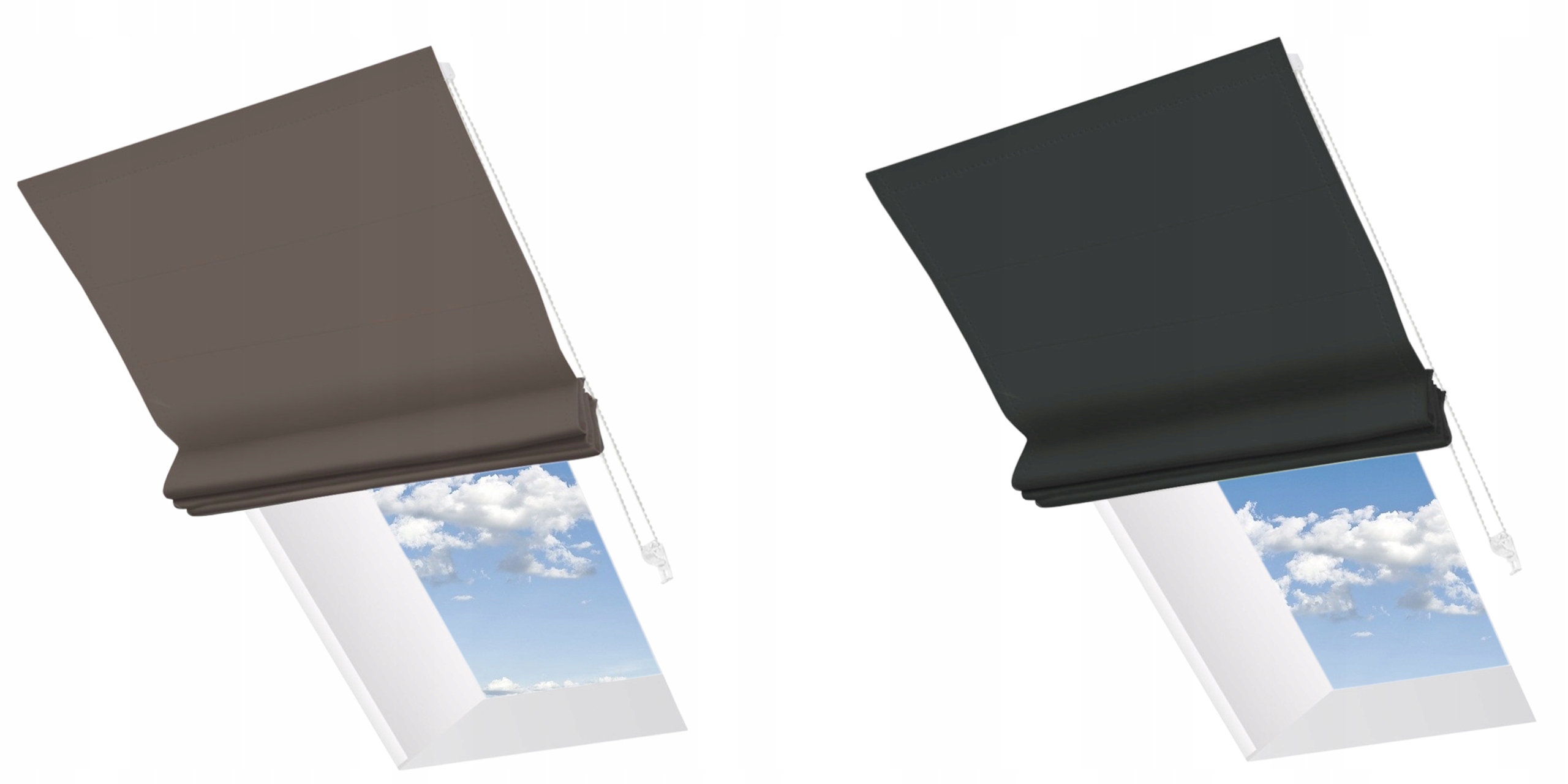 Roleta Rzymska Dachowa na Wymiar 12 Kolorów