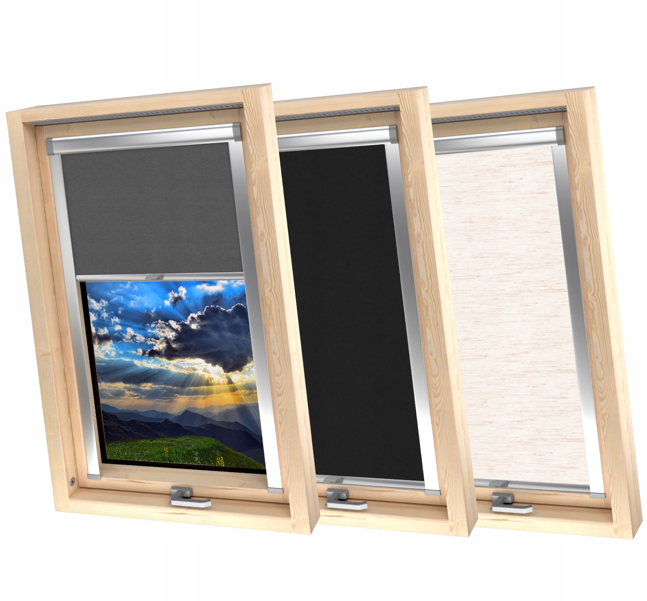 Roleta Dachowa Zaciemniająca do okien FAKRO 78x98