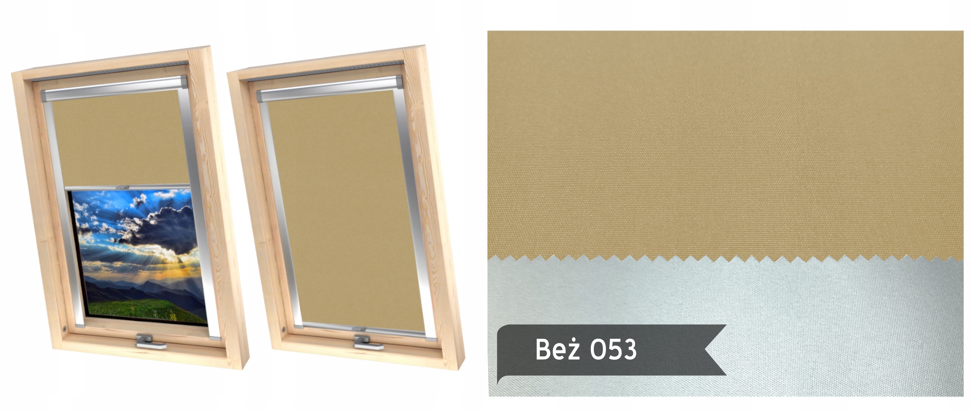 Roleta Dachowa Zaciemniająca do okien FAKRO 78x98