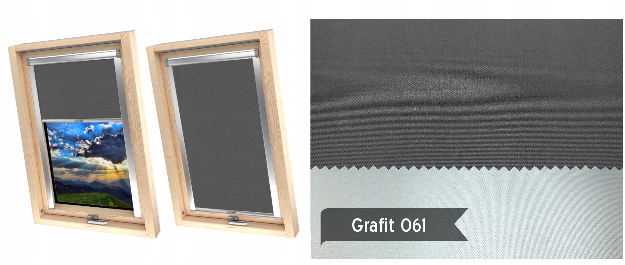 Roleta Dachowa Zaciemniająca do okien FAKRO 78x98