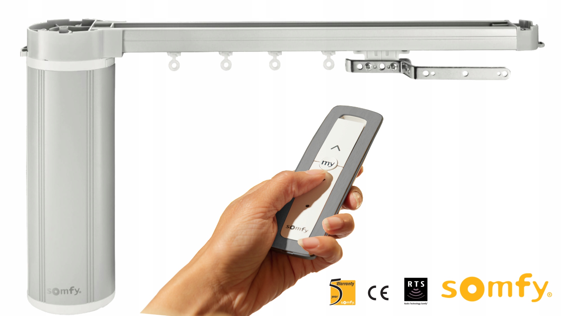 Karnisz Elektryczny SOMFY Movelite 35 751-800 cm.